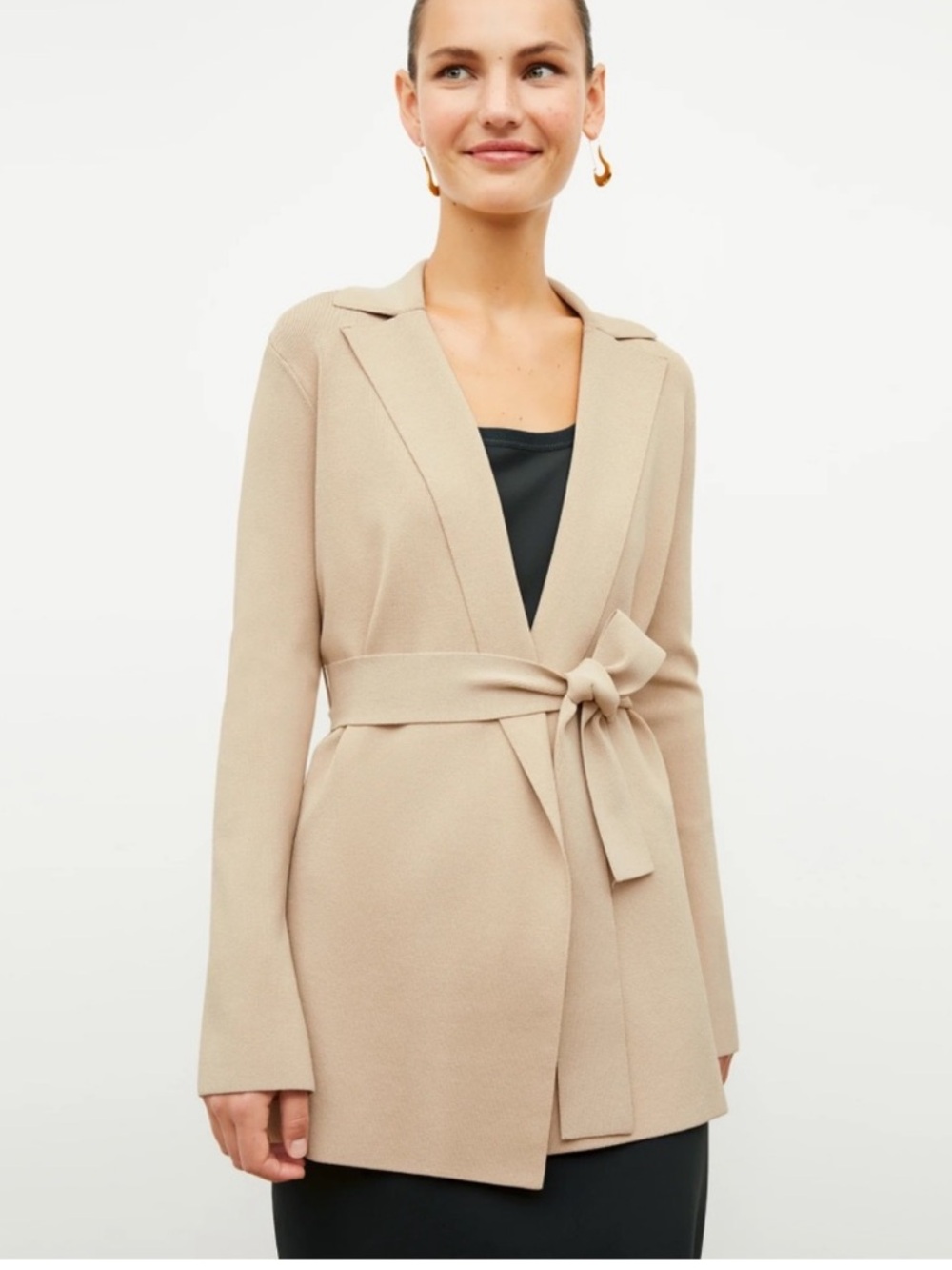 Mm Lafleur The Merritt Wrap Jardigan In Color Latte Jacket
Blazer Size Small